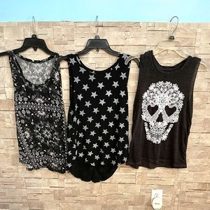 Bundle of 3 black tank tops